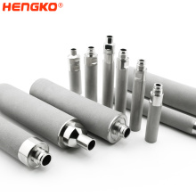 Hengko Personalizado Sinted 304 316L Precision Aço inoxidável Filtro industrial Metal poroso Cartucho de sinterização altamente difícil